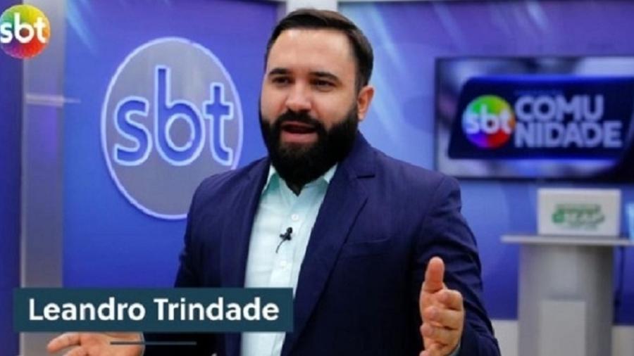 Leandro Trindade, apresentador do "SBT Comunidade" em Cuiabá, perdeu a paciência com o pedido de golpe ao vivo - Reprodução/Instagram