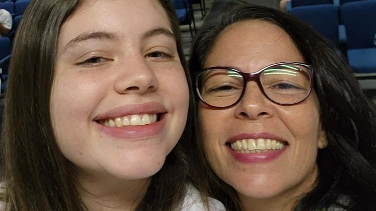 Patrícia Soares e a filha Bruna