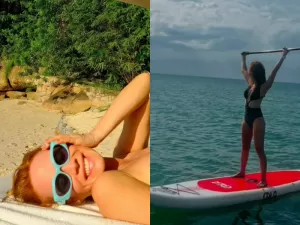 Mariana Ximenes posa de topless em praia: 'Já pintou o verão'