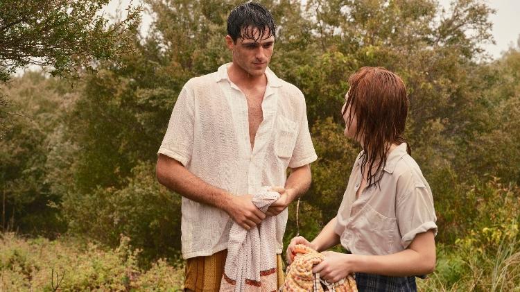 Jacob Elordi e Odessa Young em 'A Estrada Estreita para o Extremo Norte' Jacob Elordi e Odessa Young em 'A Estrada Estreita para o Extremo Norte'