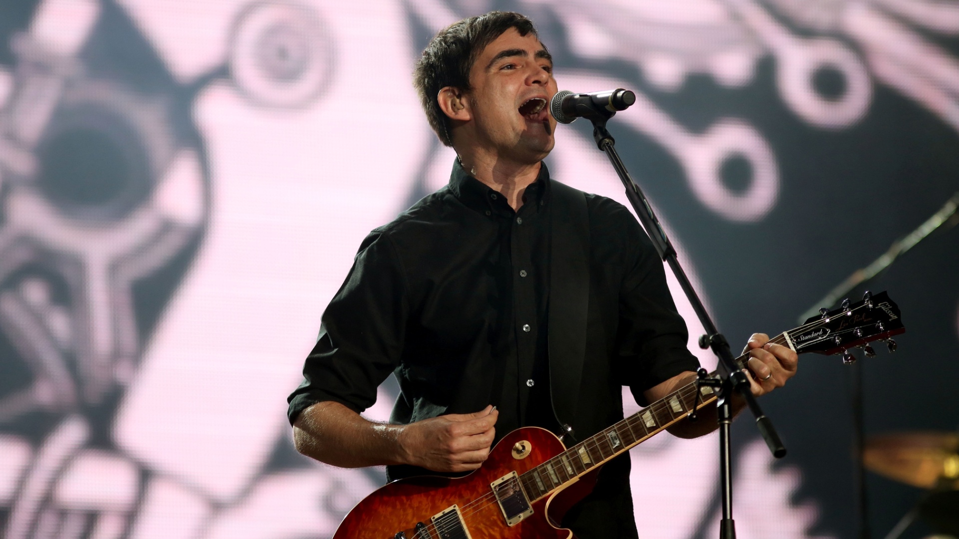 18.set.2015 - A banda Skank toca no palco Mundo do Rock in Rio 2015, durante o show especial que comemora 30 anos do festival. - Fernando Maia/UOL