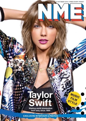 08.out.2015 - A cantora pop Taylor Swift na capa da revista britânica NME - Jordan Hughes/NME