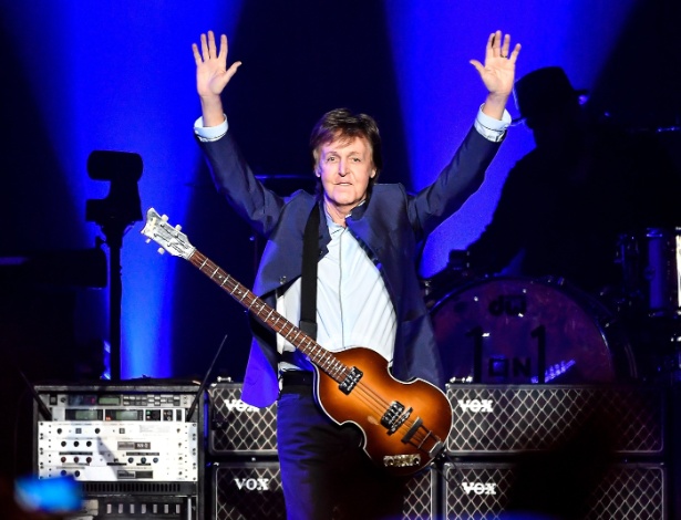 13.abr.2016 - Paul McCartney abre sua turnê "One On One" em Fresno, na Califórnia - Steve Jennings/Getty Images/AFP