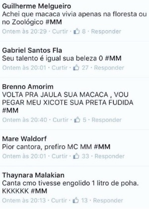 Preta GIl mostra ataques racistas que recebeu na web - Reprodução/Instagram/pretagil - Reprodução/Instagram/pretagil