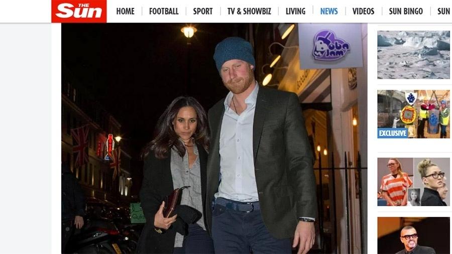Príncipe Harry e Meghan Markle deixam restaurante juntos em Londres - Reprodução/The Sun