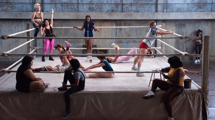 As mulheres responsáveis pelo surgimento da liga feminina de luta livre dos Estados Unidos são as protagonistas de "Glow", nova série da Netflix  - Divulgação/Netflix  - Divulgação/Netflix 