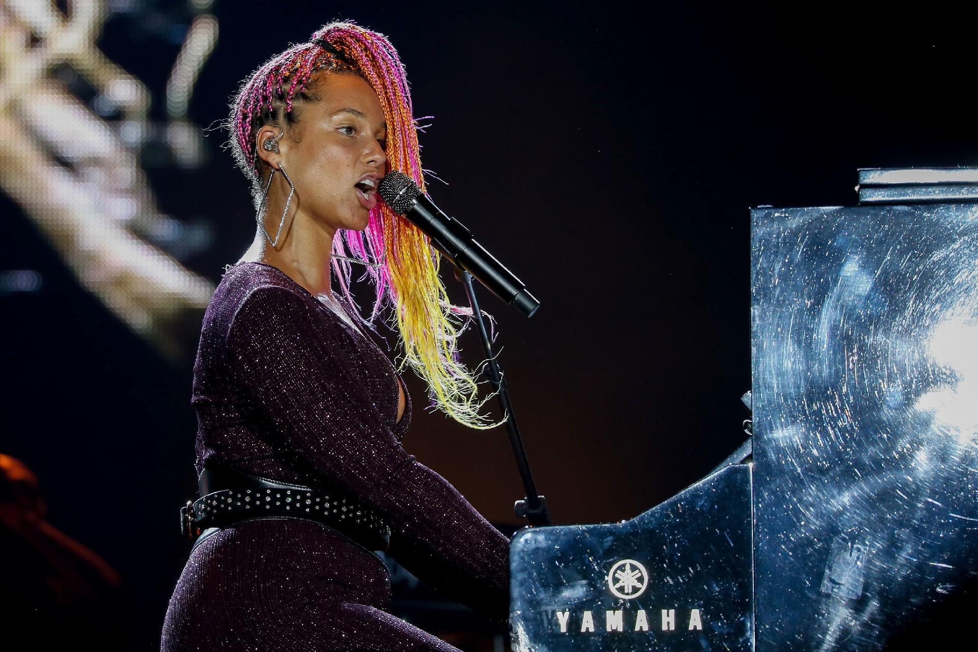 Alicia Keys se apresenta no Palco Mundo na terceira noite do Rock in Rio - Marco Antonio Teixeira/UOL