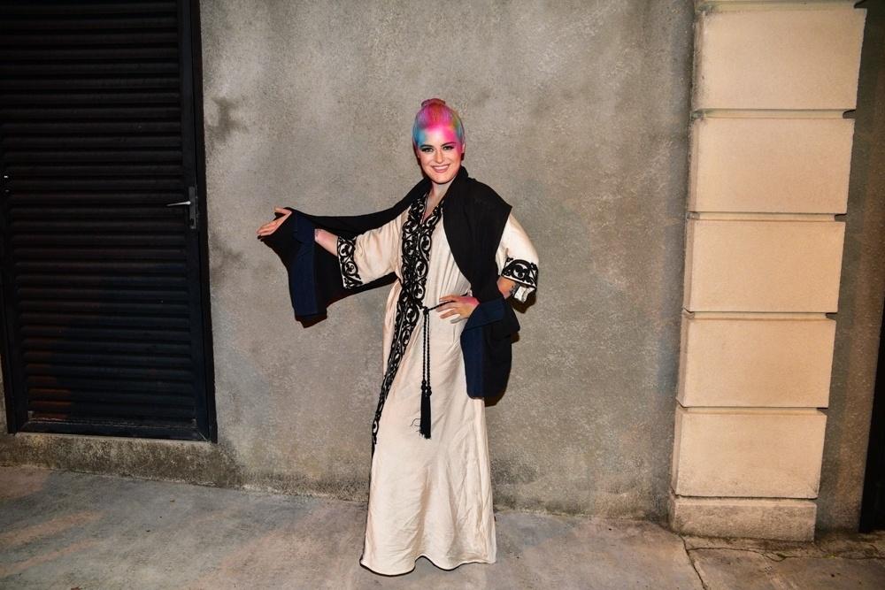 Alessandra Maestrini foi com o cabelo colorido celebrar a final do "Show dos Famosos" - Ag.News