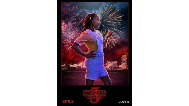 Poster de Stranger Things com Erica Sinclair - Divulgação - Divulgação