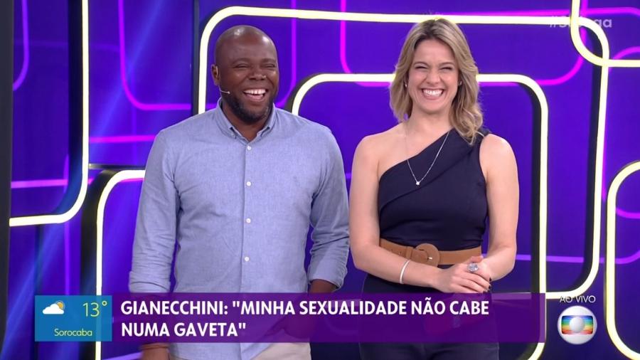 Érico Brás e Fernanda Gentil no Se Joga - Reprodução/TV Globo