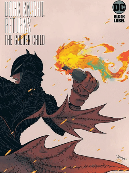 Uma das capas de Dark Knight Returns: The Golden Child, de Frank Miller e Rafael Grampá - Divulgação - Divulgação