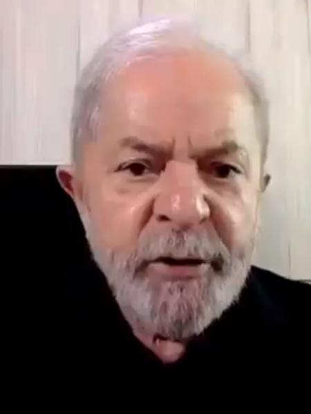 O ex-presidente Lula em vídeo publicado no Twitter: menor, mais irrelevante e não foi substituído - Reprodução/Twitter