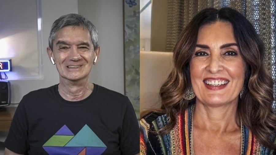 Fátima Bernardes conversou com Serginho Groisman no "Altas Horas" - Reprodução/Instagram