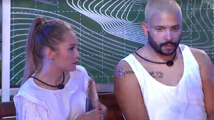 BBB 21: Carla e Projota conversam sobre Arthur - Reprodução/Globoplay - Reprodução/Globoplay