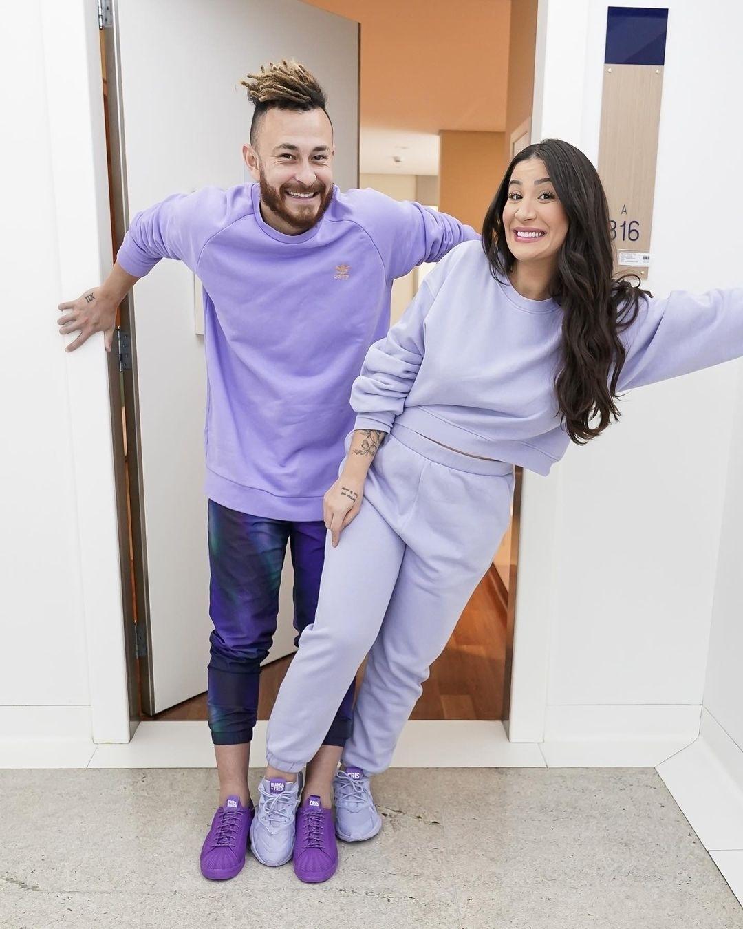 Bianca Andrade e Fred deixam maternidade com o filho Cris - Reprodução/Instagram