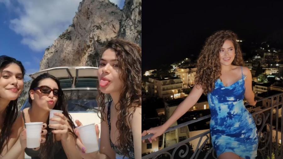 Maisa está em Capri, na Itália, para comemorar seu aniversário de 20 anos com amigas - Reprodução/Instagram