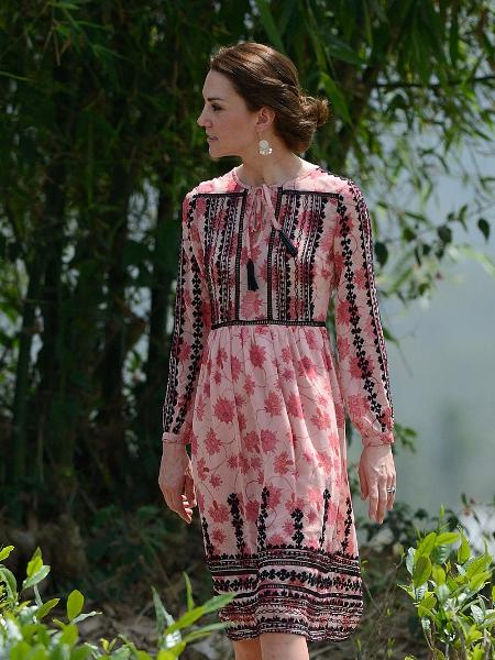 Kate com vestido Zara, na Índia, em 2016 - Samir Hussein/Pool/WireImage - Samir Hussein/Pool/WireImage