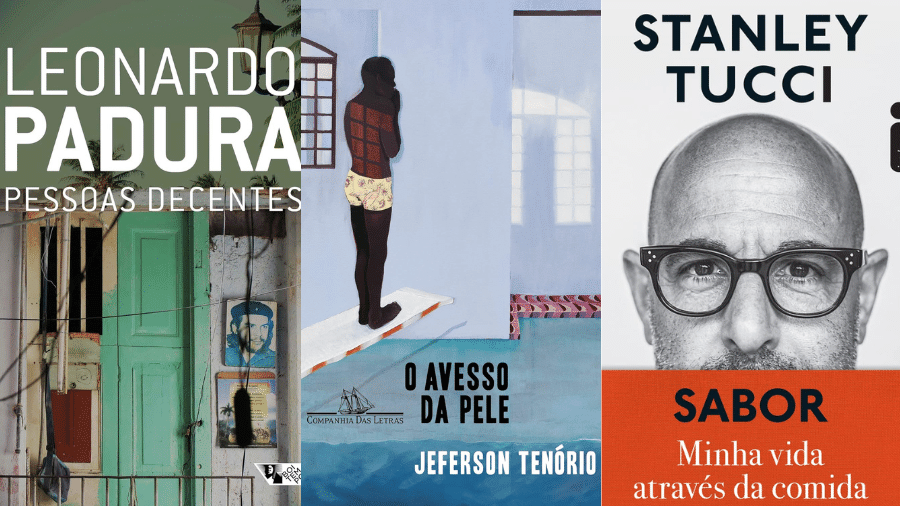 Leonardo Padura, Jeferson Tenório e Stanley Tucci estão entre os autores indicados da semana - Divulgação