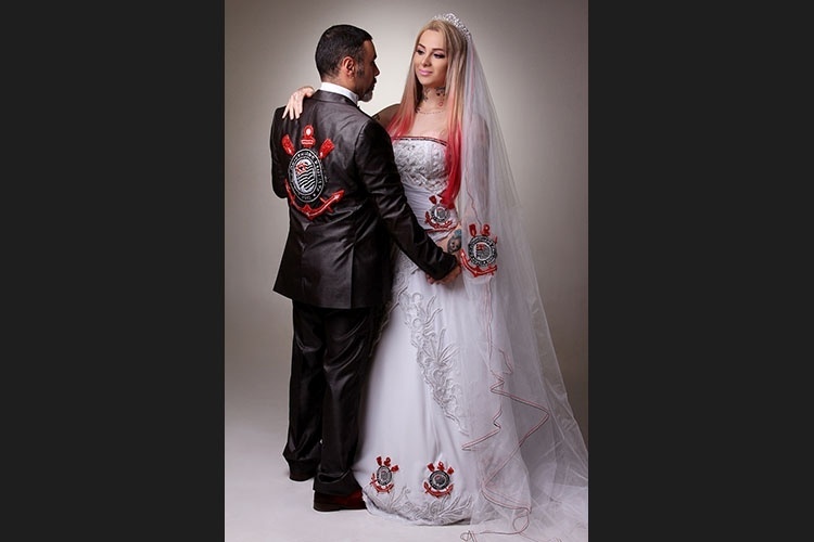vestido de casamento do corinthians