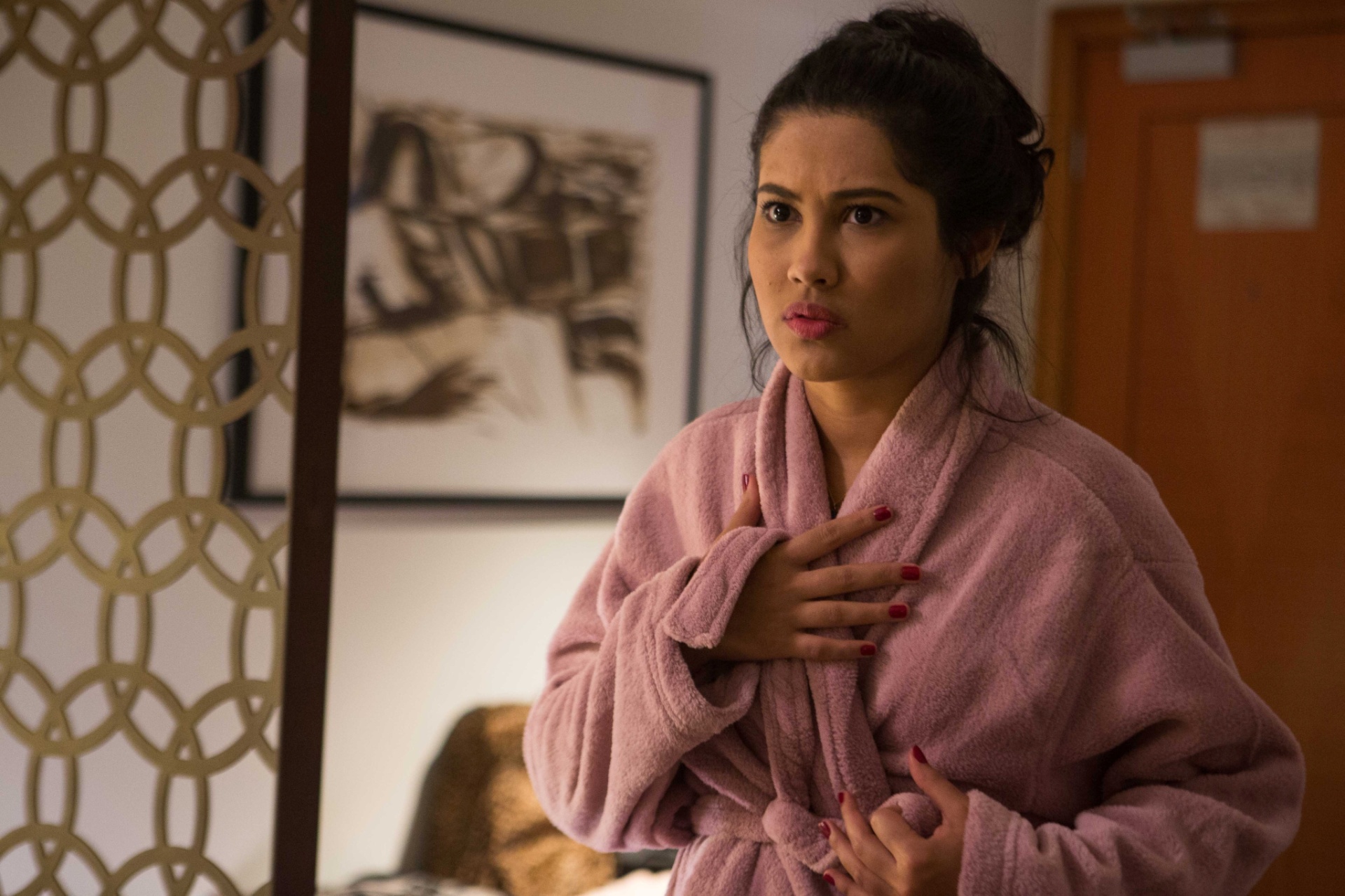 Thaynara OG no set de "Internet - O Filme" - Aline Arruda/Divulgação