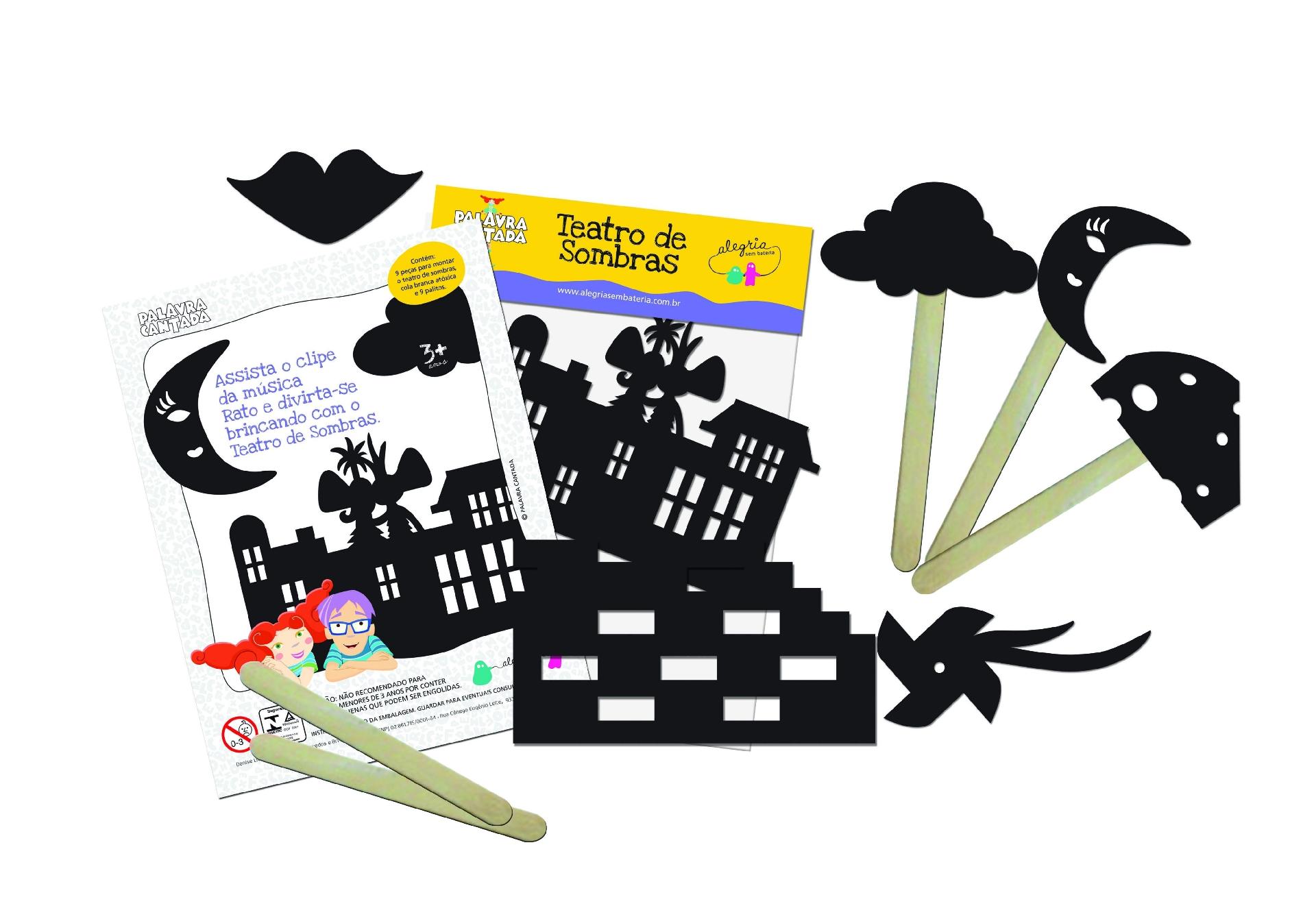 Teatro de Sombras Palavra Cantada, R$ 50, Alegria sem Bateria (www.alegriasembateria.com.br) - Divulgação