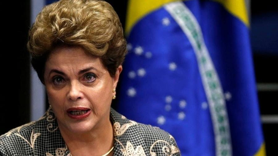 Dilma Rousseff durante sua defesa no plenário do Senado, em agosto de 2016 - Ueslei Marcelino/Reuters