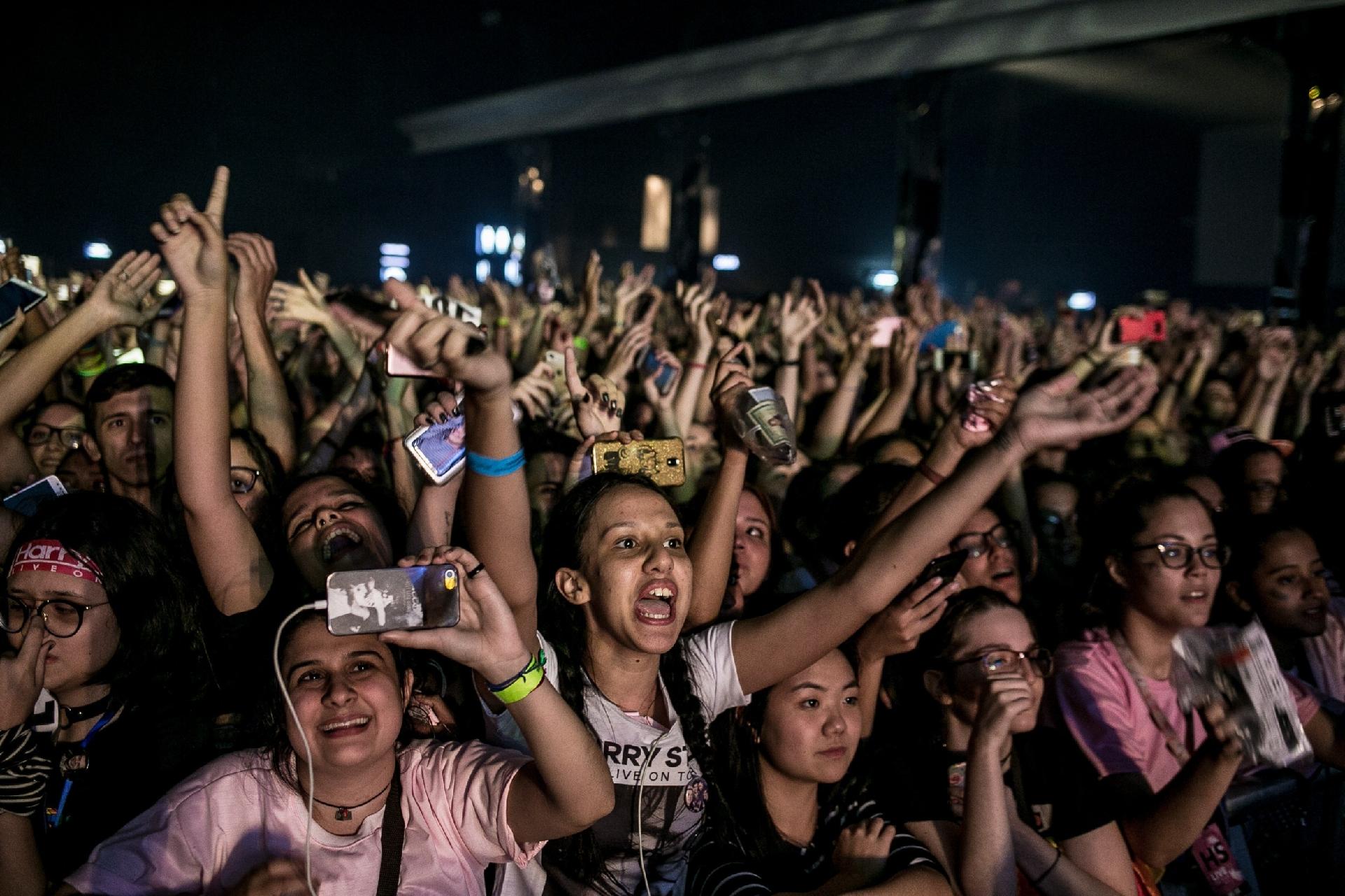 Fãs no show de Harry Styles em São Paulo - Keiny Andrade/UOL