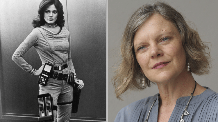 Antes e depois da atriz Maren Jensen, a Athena de ?Battlestar Galactica? - Reprodução/Montagem - Reprodução/Montagem