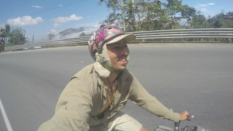 Luis Cunha, 26, encarou 8 países e 8 estados brasileiros em cima de sua bike - Arquivo pessoal - Arquivo pessoal