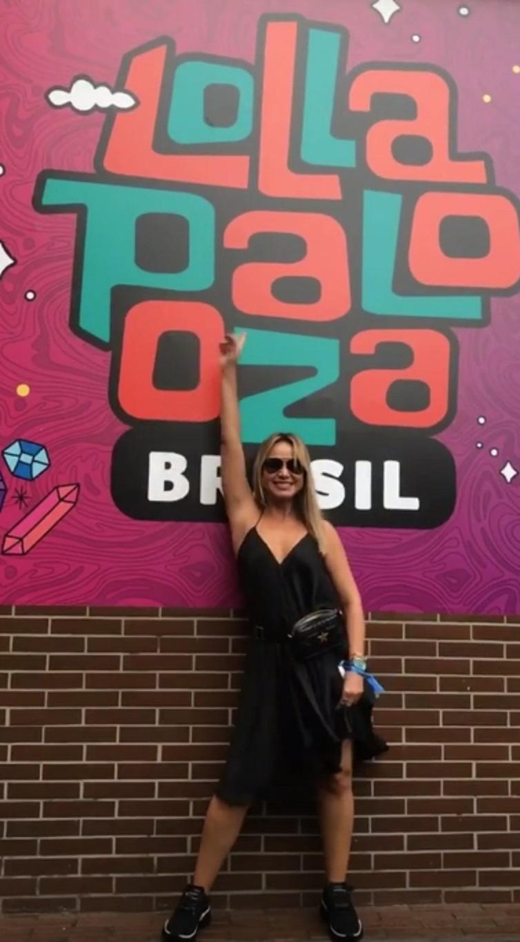 A apresentadora Eliana também foi ao Lollapalooza - Reprodução/Instagram