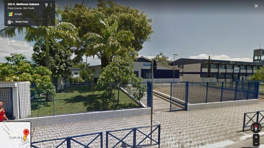 A Escola Municipal Doutor Roberto Shoji, na Praia Grande, litoral de São Paulo - Reprodução/Google Maps