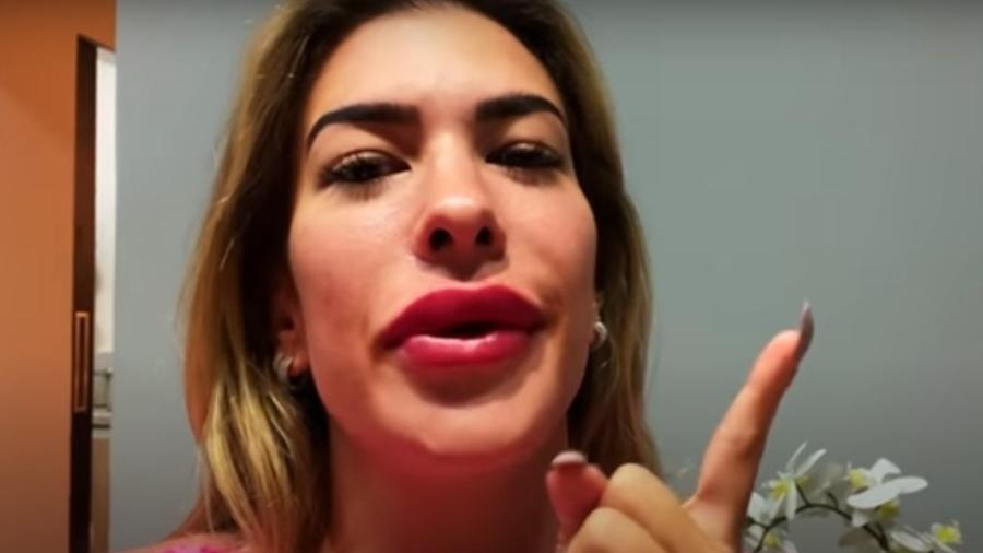 Lorena Improta zoa Leo Santana após fazer uma revitalização labial - Reprodução/YouTube