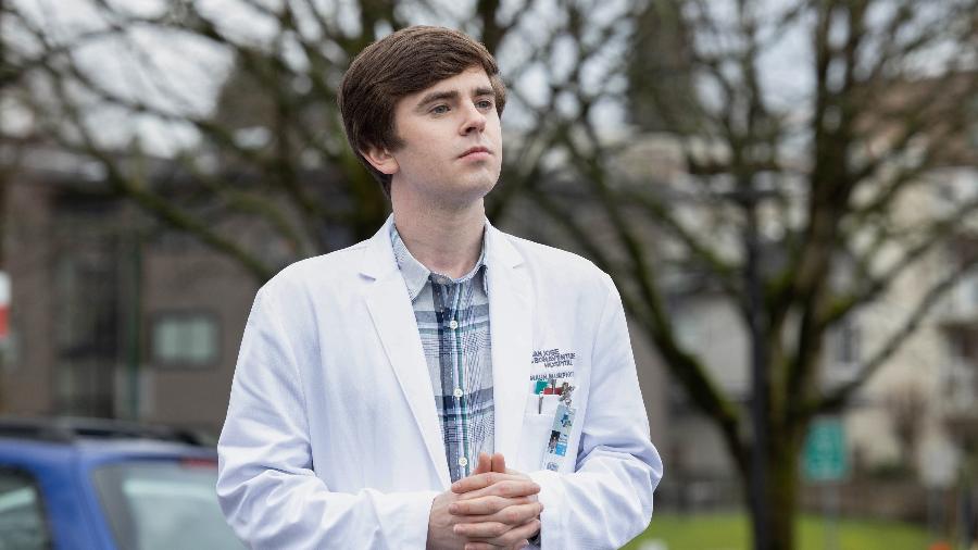 Freddie Highmore como Shaun em "The Good Doctor" - Jack Rowand/Jack Rowand/ABC/Sony Pictures Television