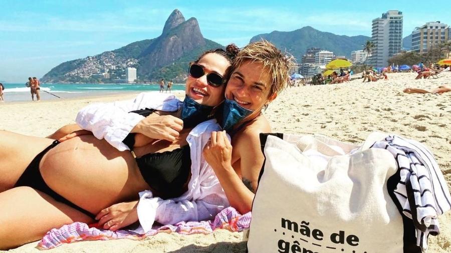 Nanda Costa e Lan Lanh aproveitam praia no Rio de Janeiro - Reprodução/Instagram