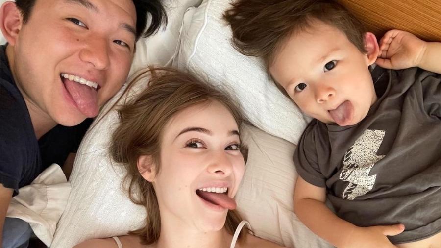 Pyong Lee, Sammy e Jake, filho do casal - Reprodução/Instagram