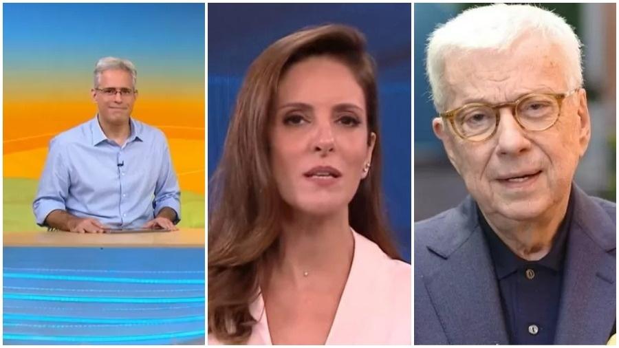 Vários jornalistas renomados deixaram a TV Globo nos últimos anos - Reprodução