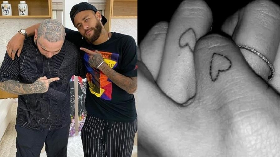 O tatuador Adão Rosa participou do "Domingão" ontem e falou sobre as tatuagens de Neymar - Reprodução/Instagram
