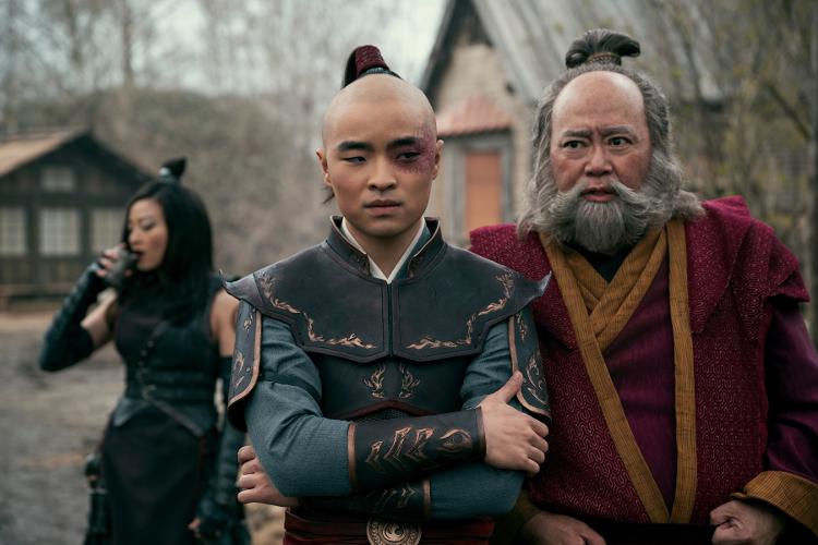 Príncipe Zuko e tio Iroh em Avatar da Netflix