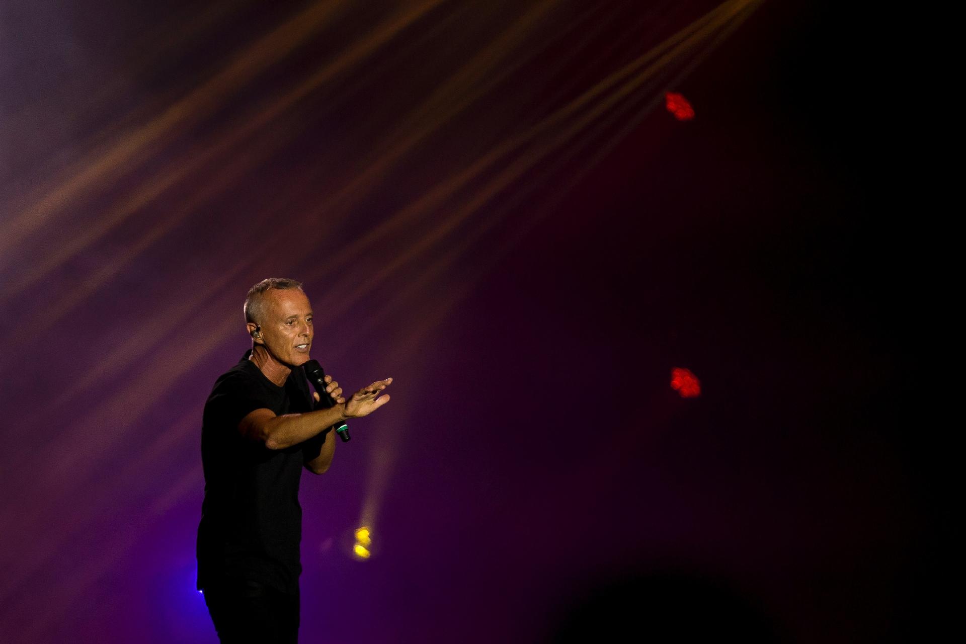 Atração do quinto dia do festival, Tears for Fears descarregou um verdadeira coletânea de hits no Palco Mundo - Bruna Prado/UOL