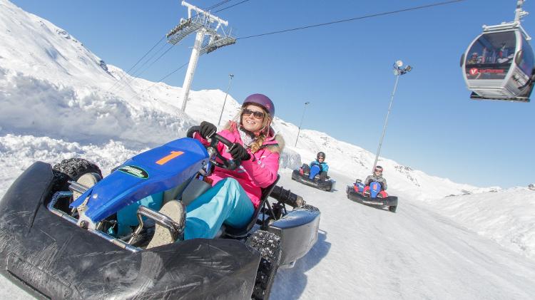 Corrida de kart no gelo - C. Cattins/Val Thorens - C. Cattins/Val Thorens