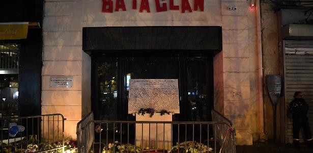 A casa de shows Bataclan em Paris após atentados de 2015