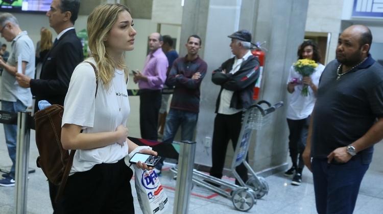 Sasha Meneghel desembarca no Rio e é surpreendida pelo namorado Bruno Montaleone  - Anderson Borde/Ag.News - Anderson Borde/Ag.News