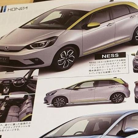 Flagra do Honda Fit no catálogo do Salão de Tóquio - Reprodução
