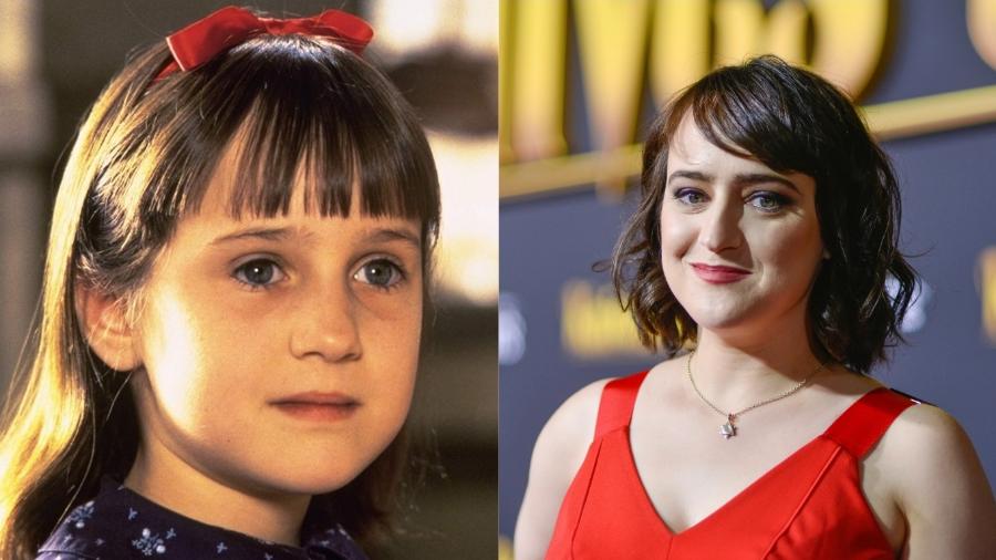 Mara Wilson em "Matilda" (1996) e hoje em dia - Montagem UOL/Fotos IMDb e Getty Images