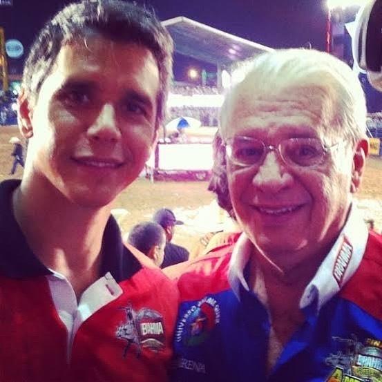 Márcio Garcia e o pai, Carlos Alberto Machado Tavares