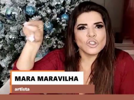 Mara Maravilha é entrevistada em live do progama religioso "Balanço Diário" - Colaboração para o UOL, em Santos
