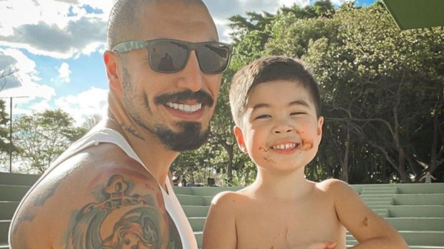 Fernando Medeiros e o filho, Lucca - Reprodução/Instagram