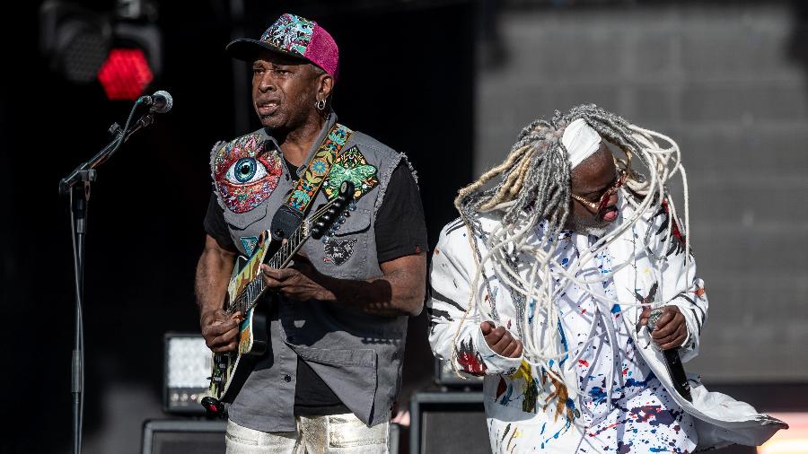 Vernon Reid e Corey Glover, do Living Colour, no Rock In Rio Lisboa 2024; banda americana começa na quinta (10) turnê pelo Brasil