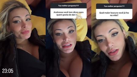 Andressa Urach dá dicas para sexo anal