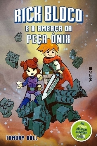 Capa do livro "Rick Bloco e a Ameaça da Peça Onix" (Nemo), de Tamony Hall e tradução de Rodrigo Seabra - Reprodução